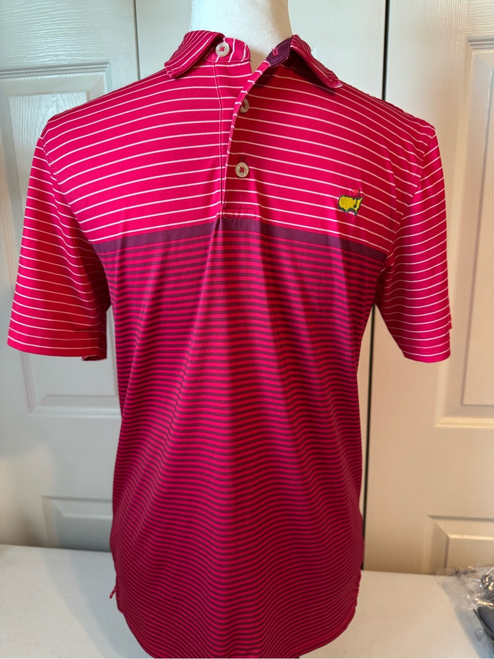 Men’s masters tech polo small red/white